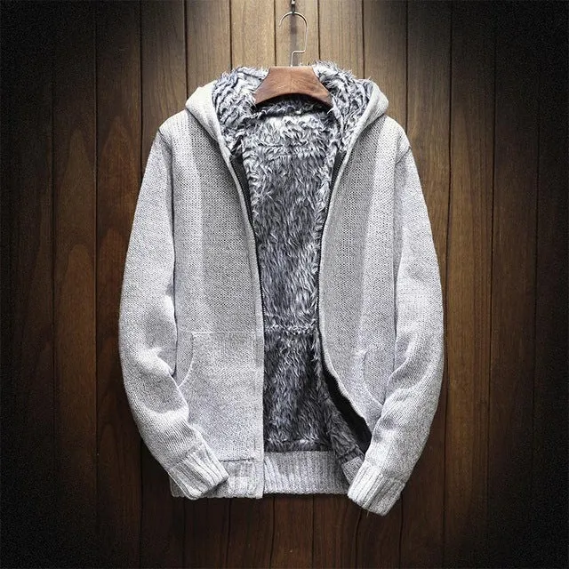 Fleece Cardigan Zipper Hoodie