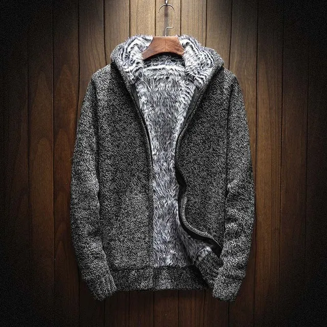 Fleece Cardigan Zipper Hoodie