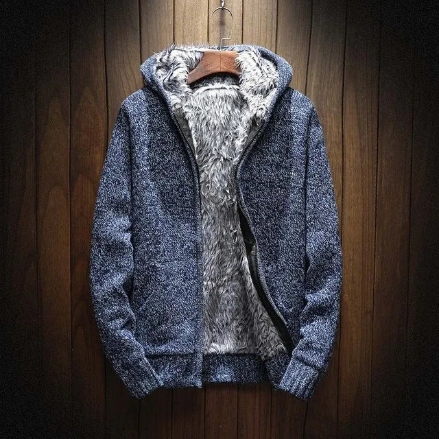 Fleece Cardigan Zipper Hoodie