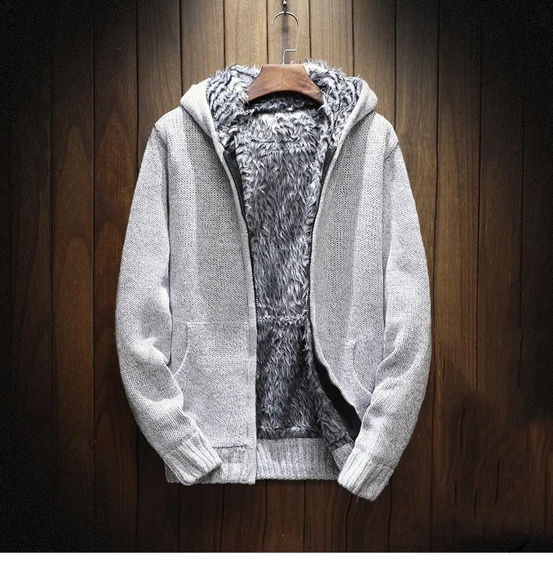 Fleece Cardigan Zipper Hoodie