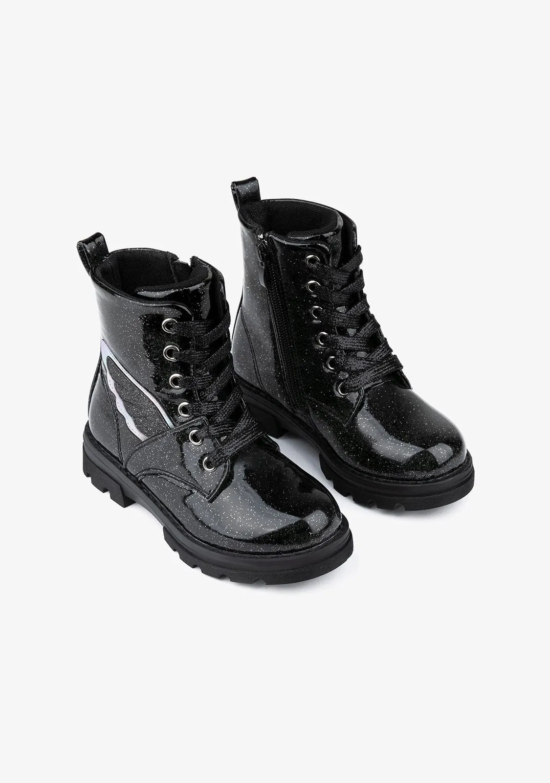 Girl's Black Angel Boots