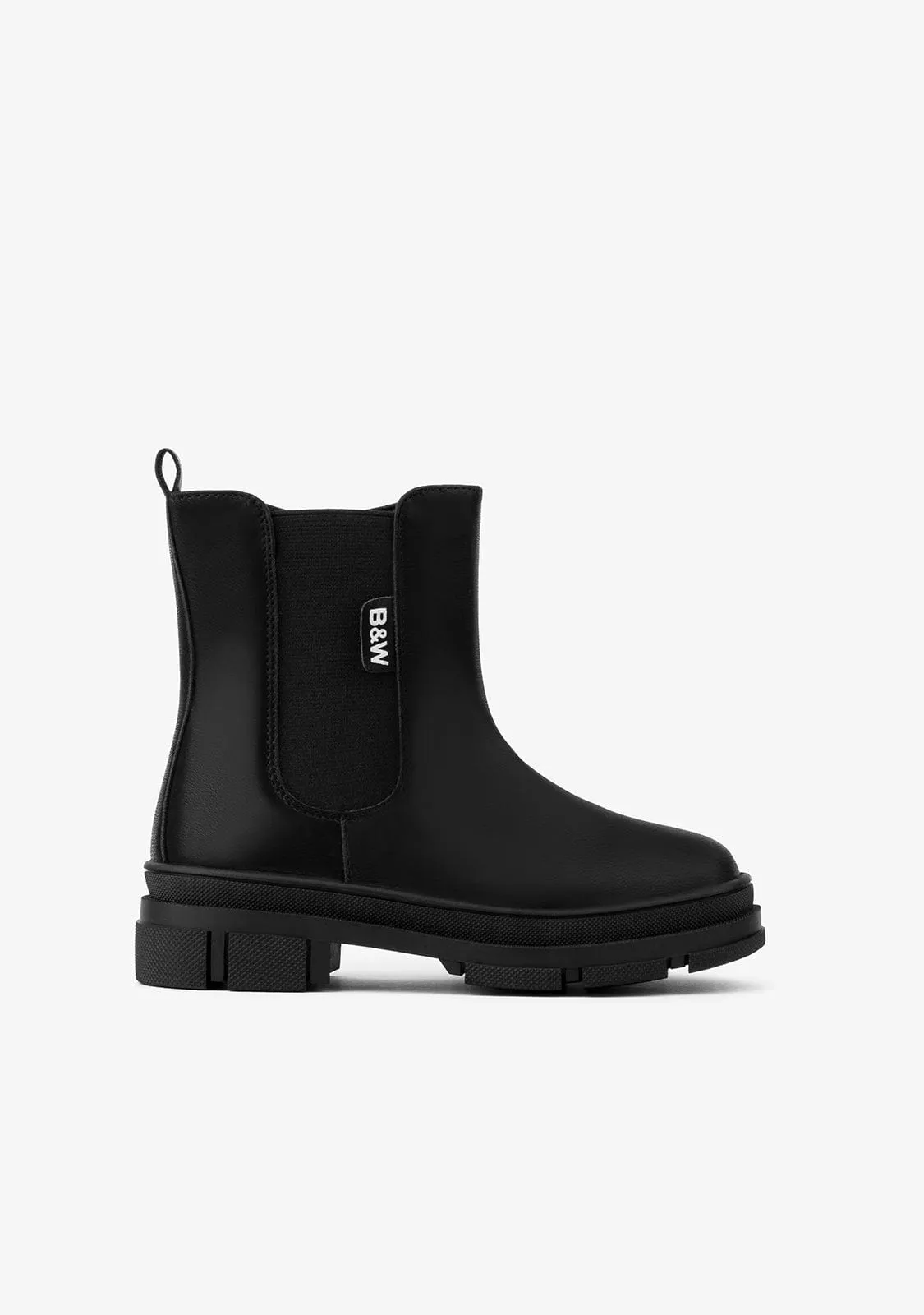 Girl's Black Chelsea Ankle Boots