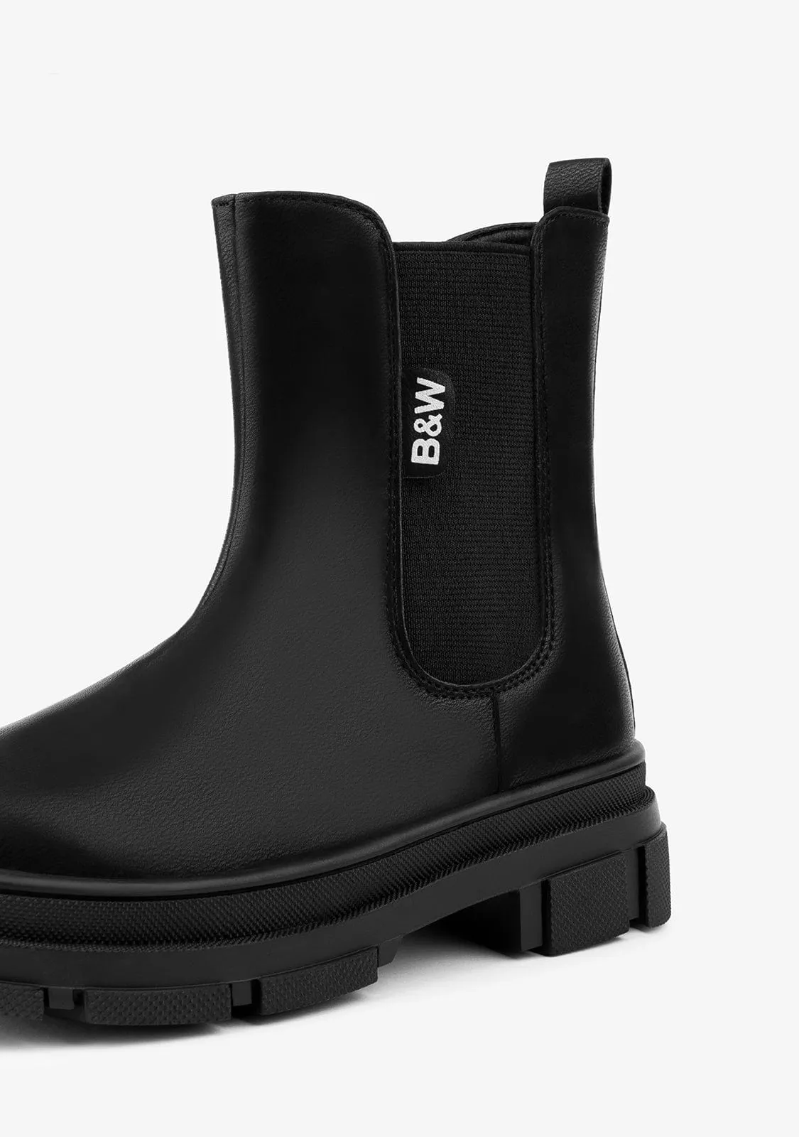 Girl's Black Chelsea Ankle Boots