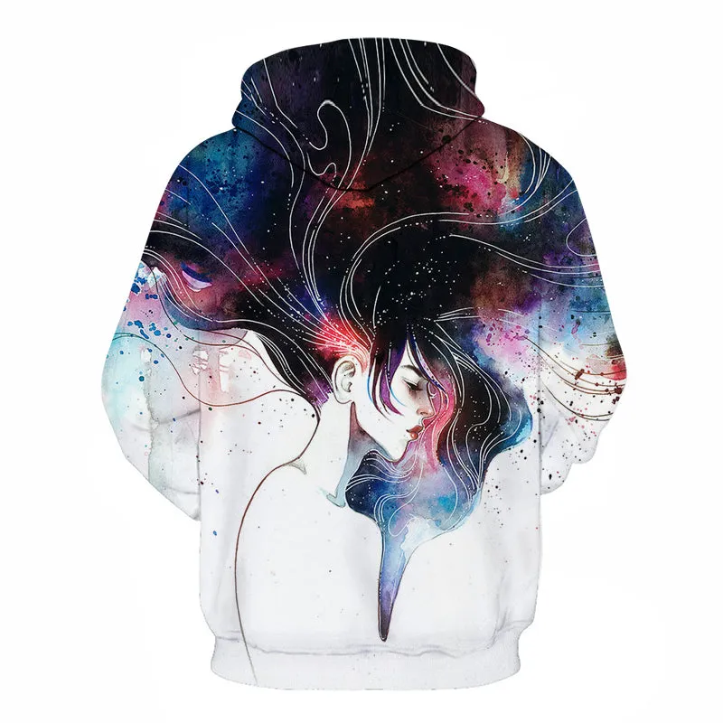 Hair Art Sketch Hoodie