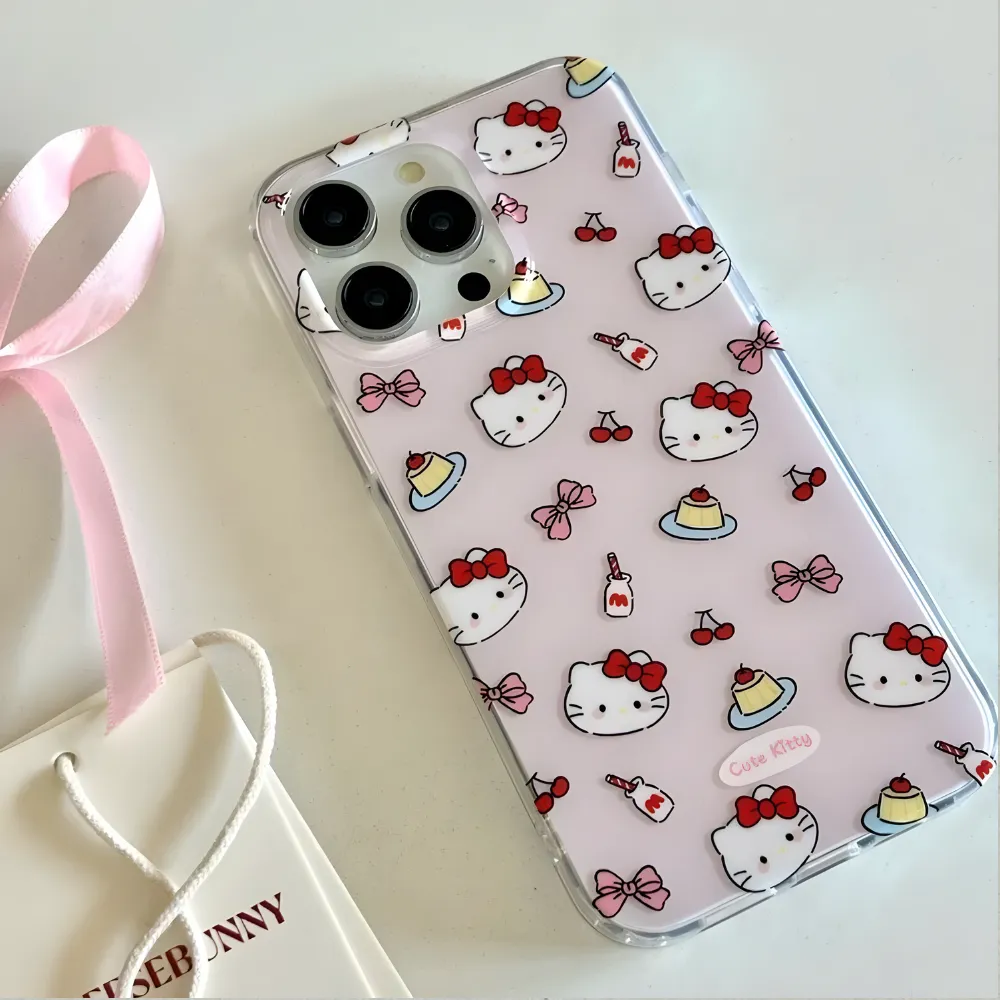 Hello Kitty & Cherries iPhone Case