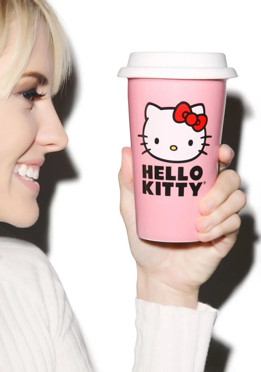 Hello Kitty Ceramic Travel Mug-