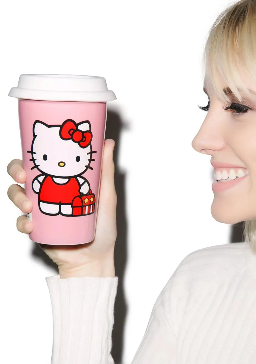 Hello Kitty Ceramic Travel Mug-