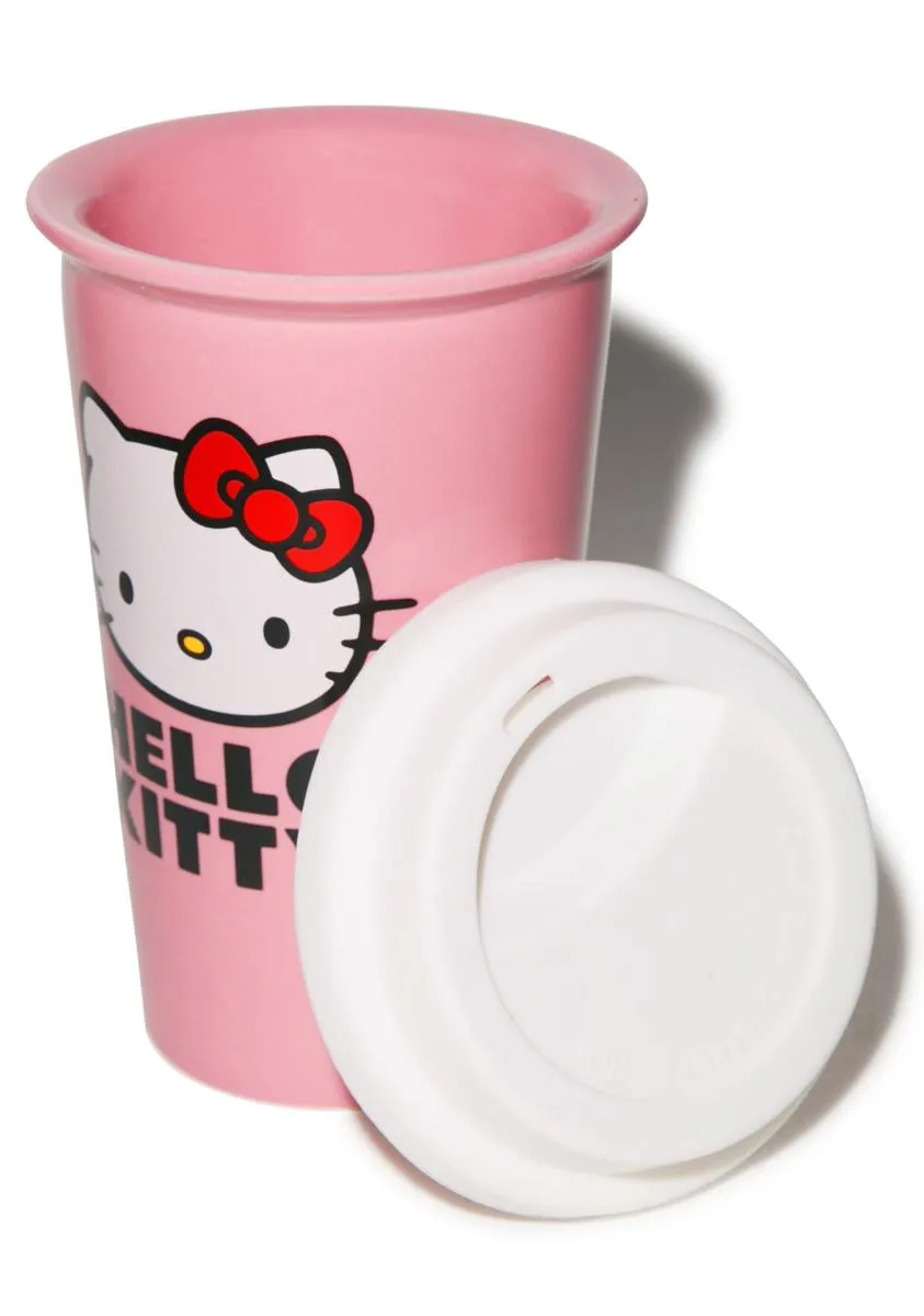 Hello Kitty Ceramic Travel Mug-