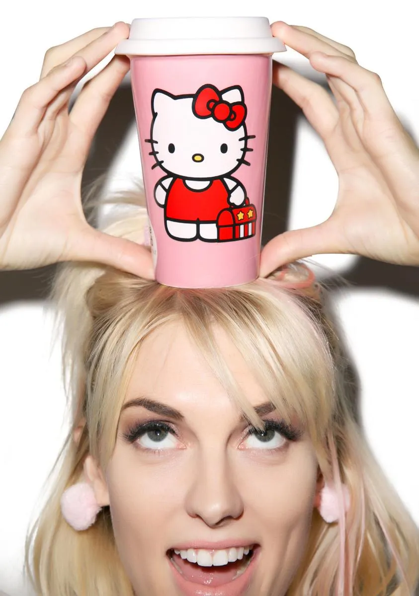 Hello Kitty Ceramic Travel Mug-