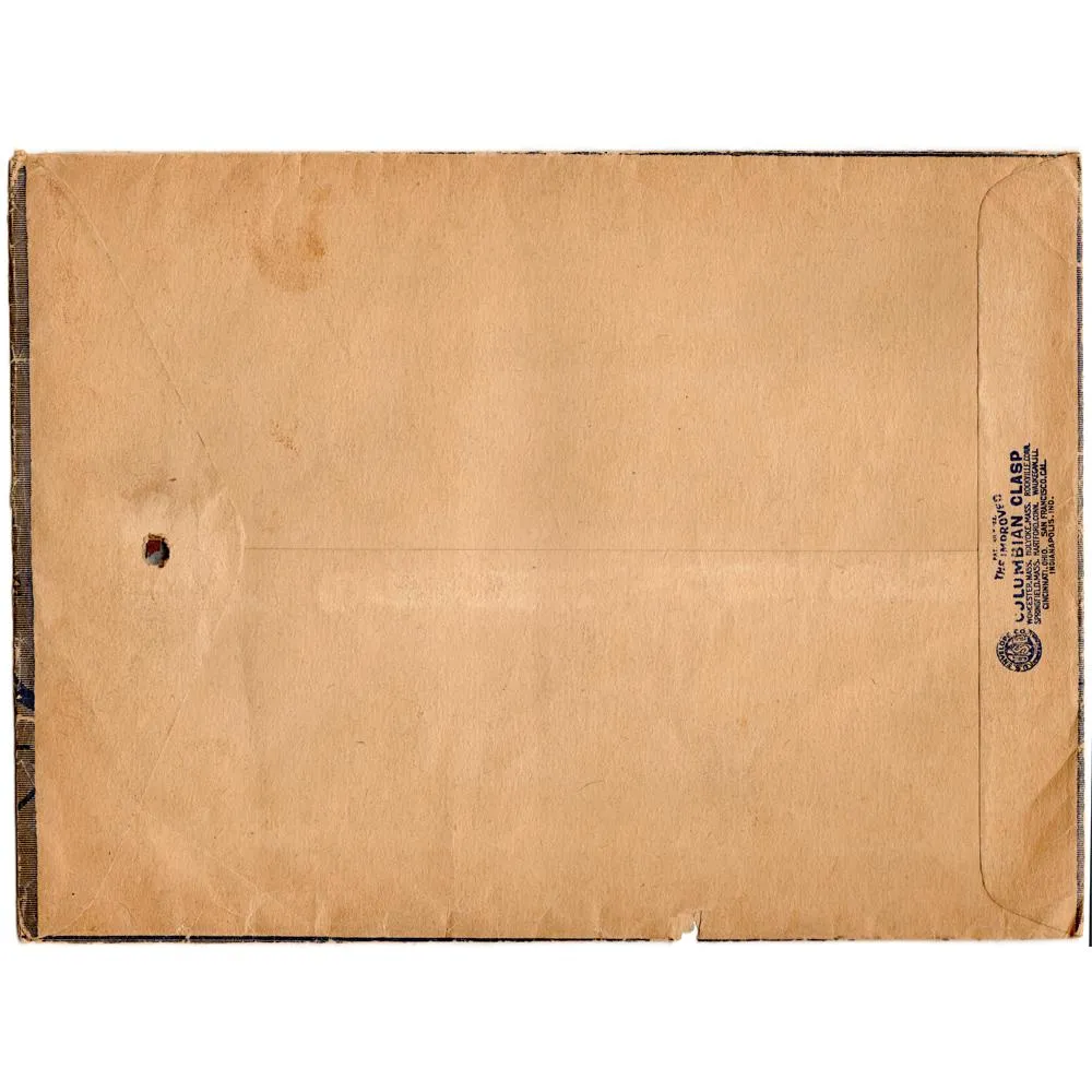 Late 1800's Pope Motorcycles/Columbia Bicycles Mailing Envelope