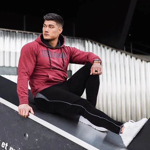 Mens Fashion Gym Fitness Hoodie