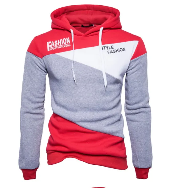 Men's Three Colour Fashion Hoodie