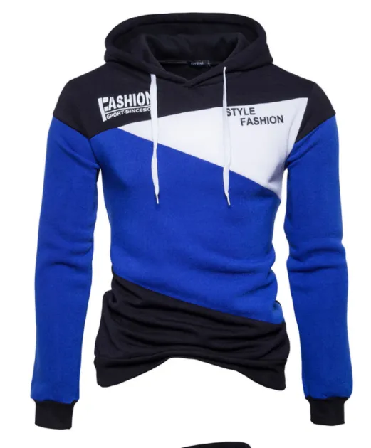 Men's Three Colour Fashion Hoodie