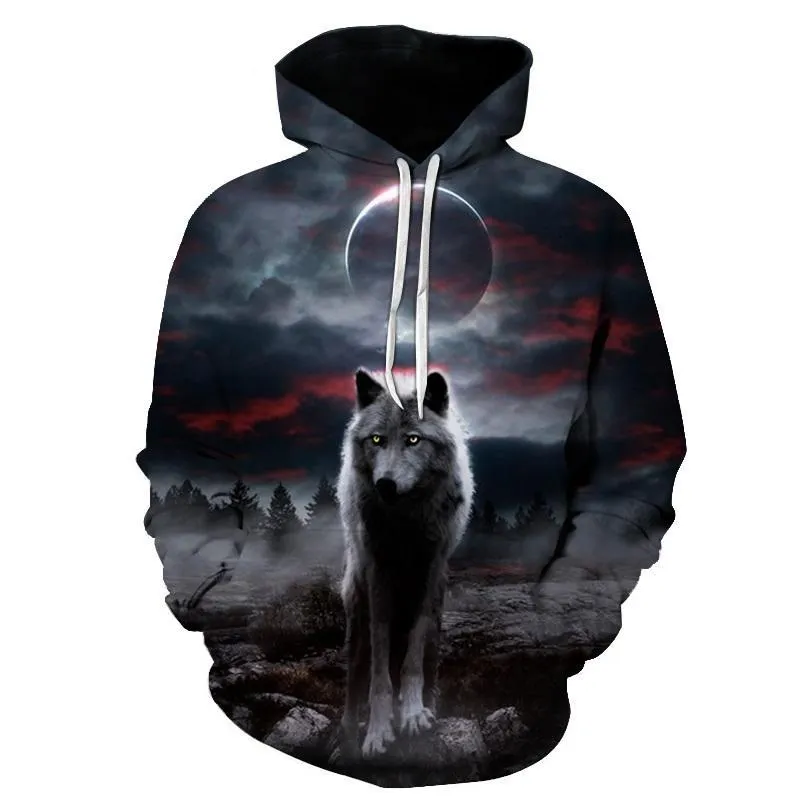 Midnight Wolf Hoodie