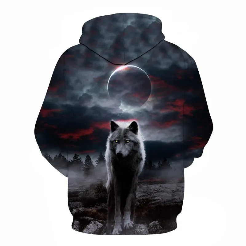 Midnight Wolf Hoodie