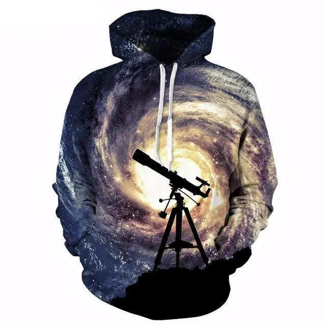 Milky Way Telescope Hoodie