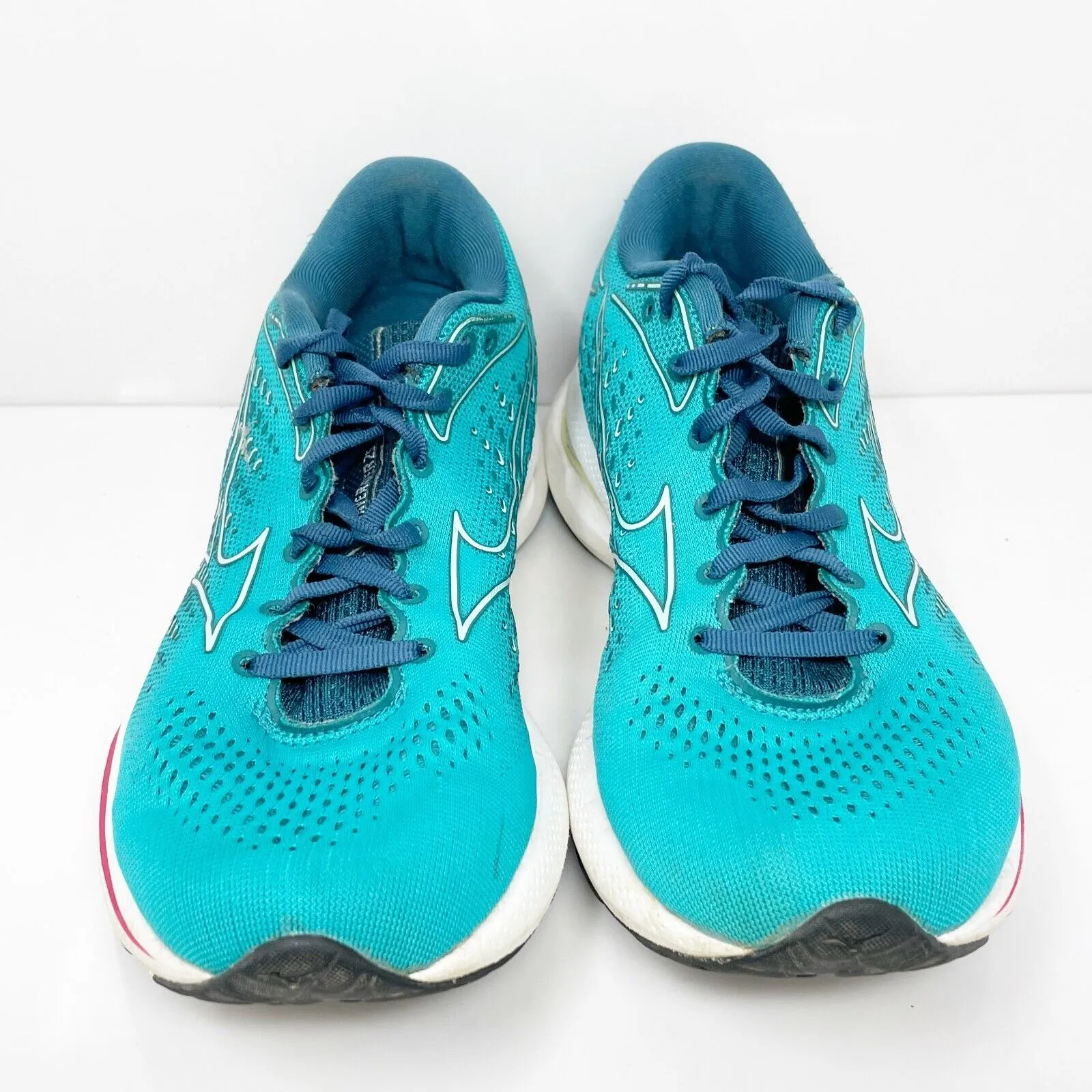 Mizuno Womens Wave Rider 25 411323 LKCW Blue Running Shoes Sneakers Size 8.5