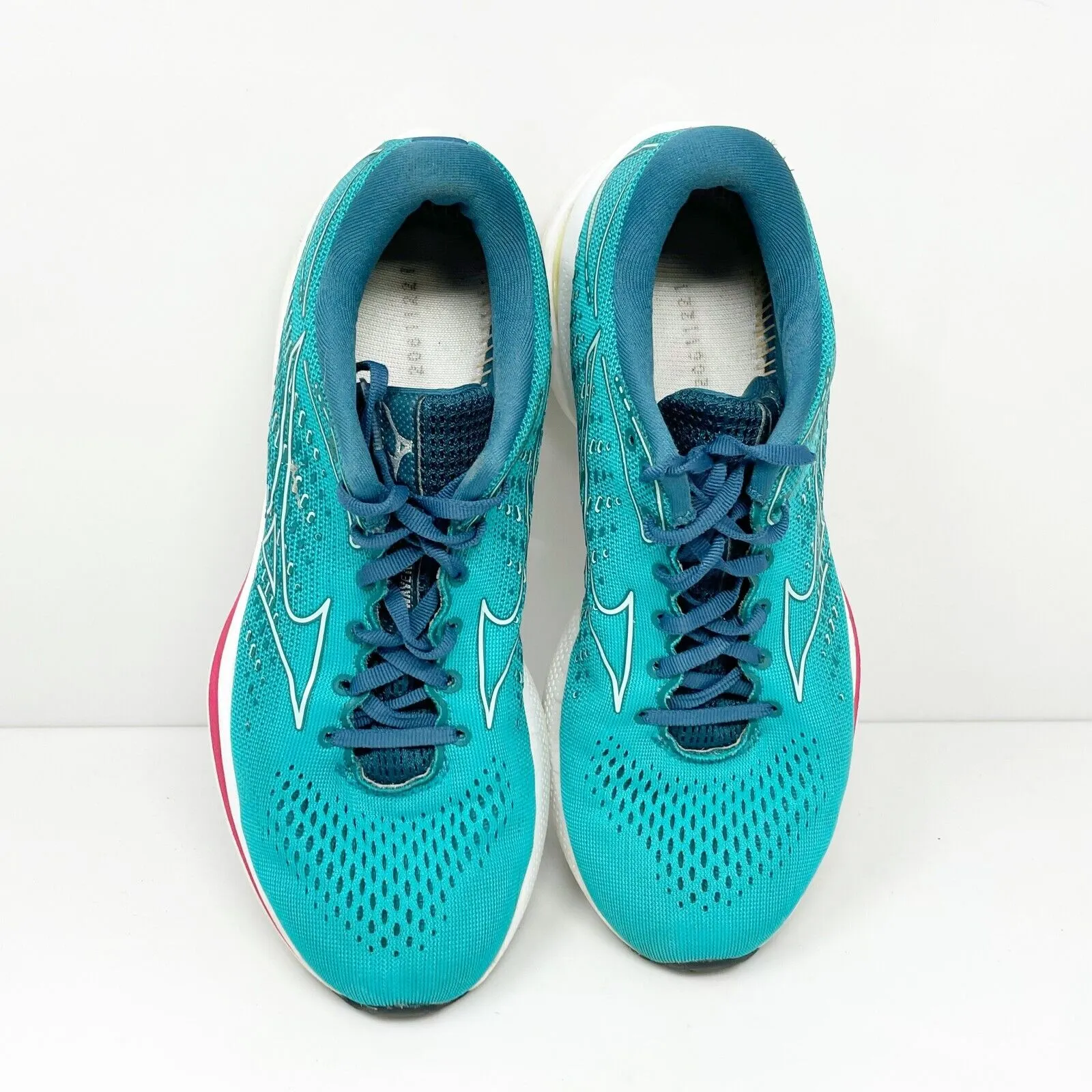 Mizuno Womens Wave Rider 25 411323 LKCW Blue Running Shoes Sneakers Size 8.5