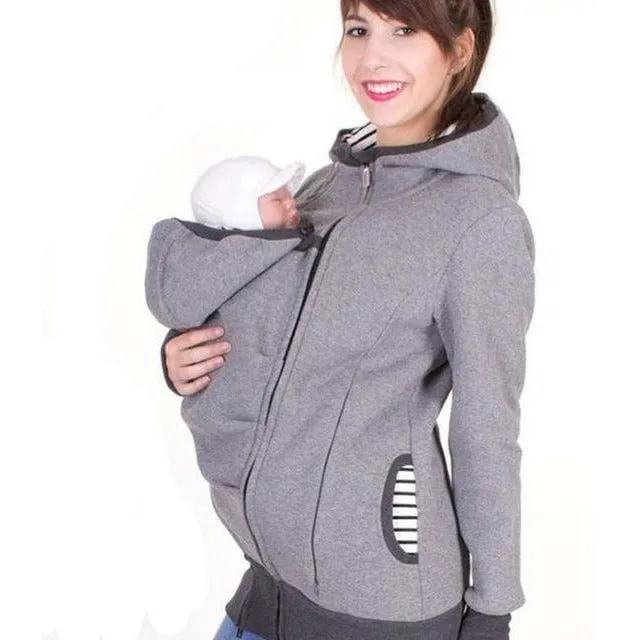 Mother's Winter Kangaroo Pouch Hoodie