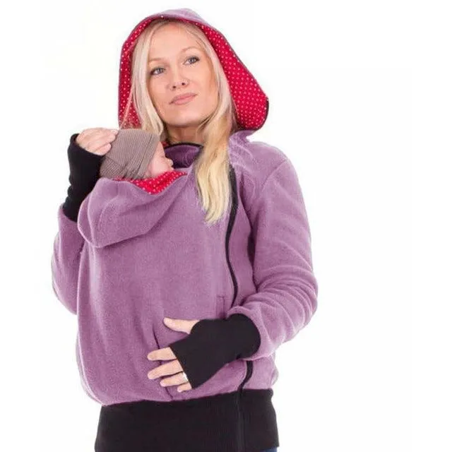 Mother's Winter Kangaroo Pouch Hoodie