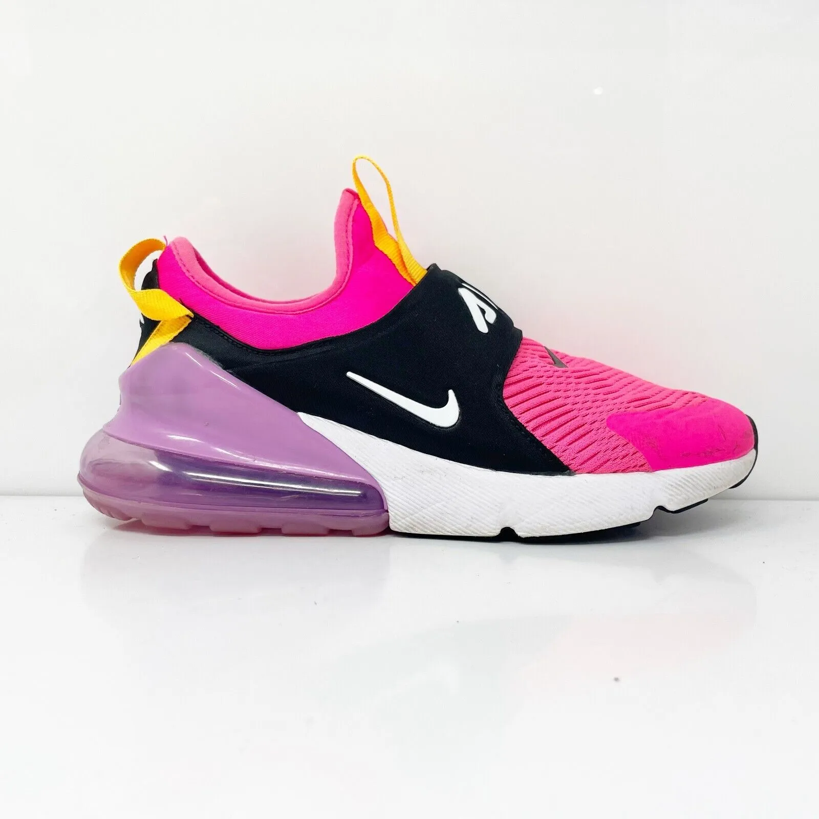 Nike Boys Air Max 270 Extreme CI1108-601 Pink Running Shoes Sneakers Size 5Y