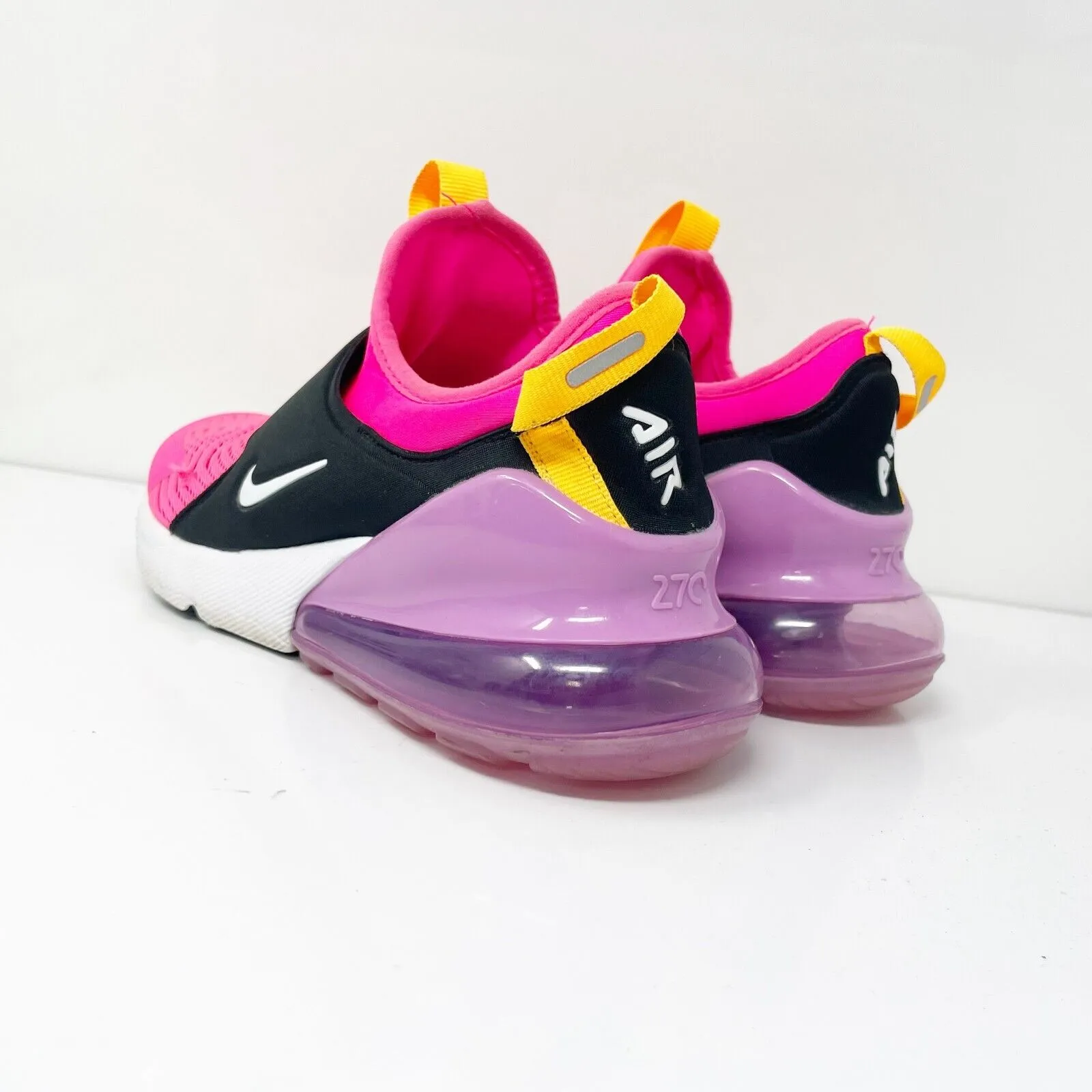 Nike Boys Air Max 270 Extreme CI1108-601 Pink Running Shoes Sneakers Size 5Y