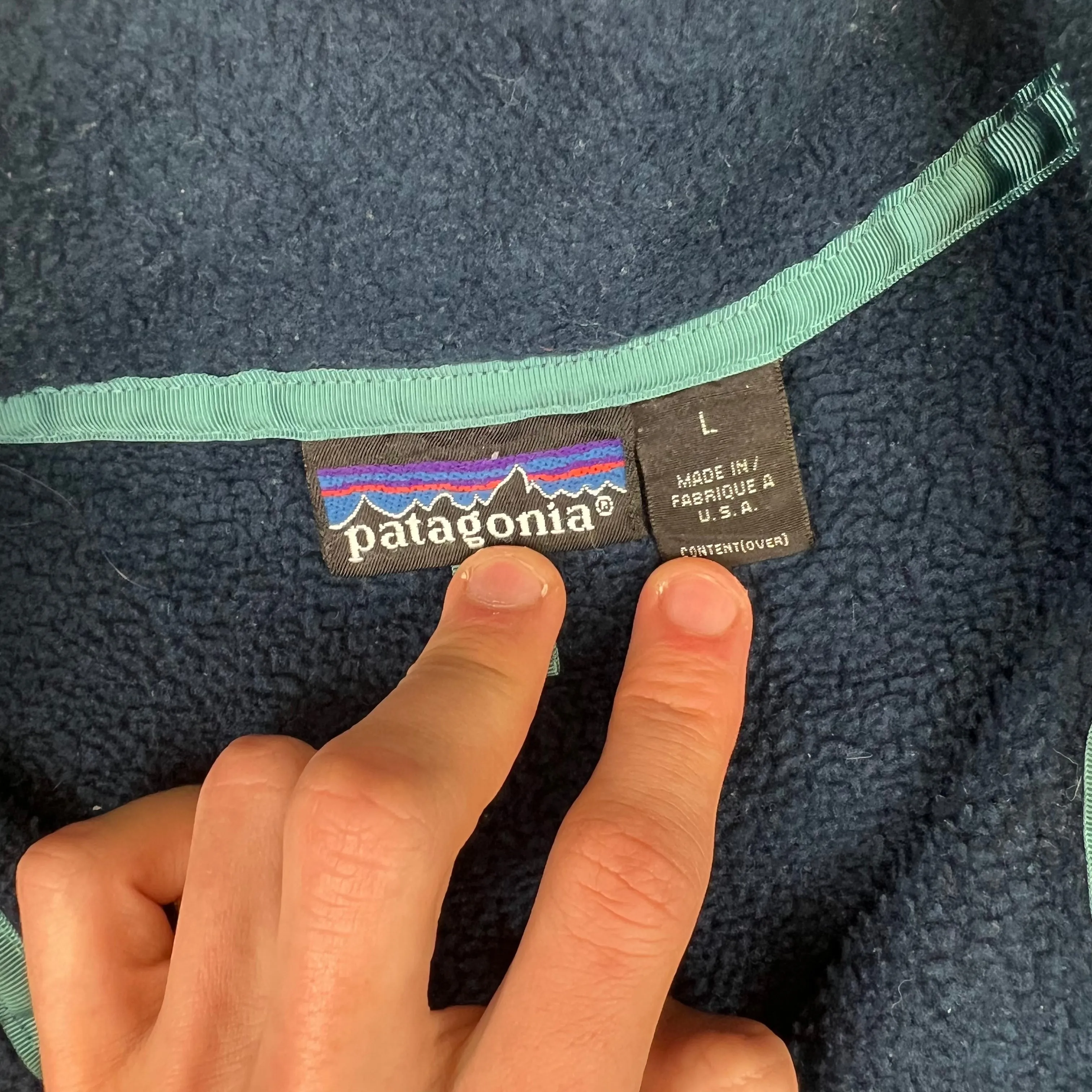 Patagonia 90's Synchilla Snap-T Pullover Fleece Navy Blue