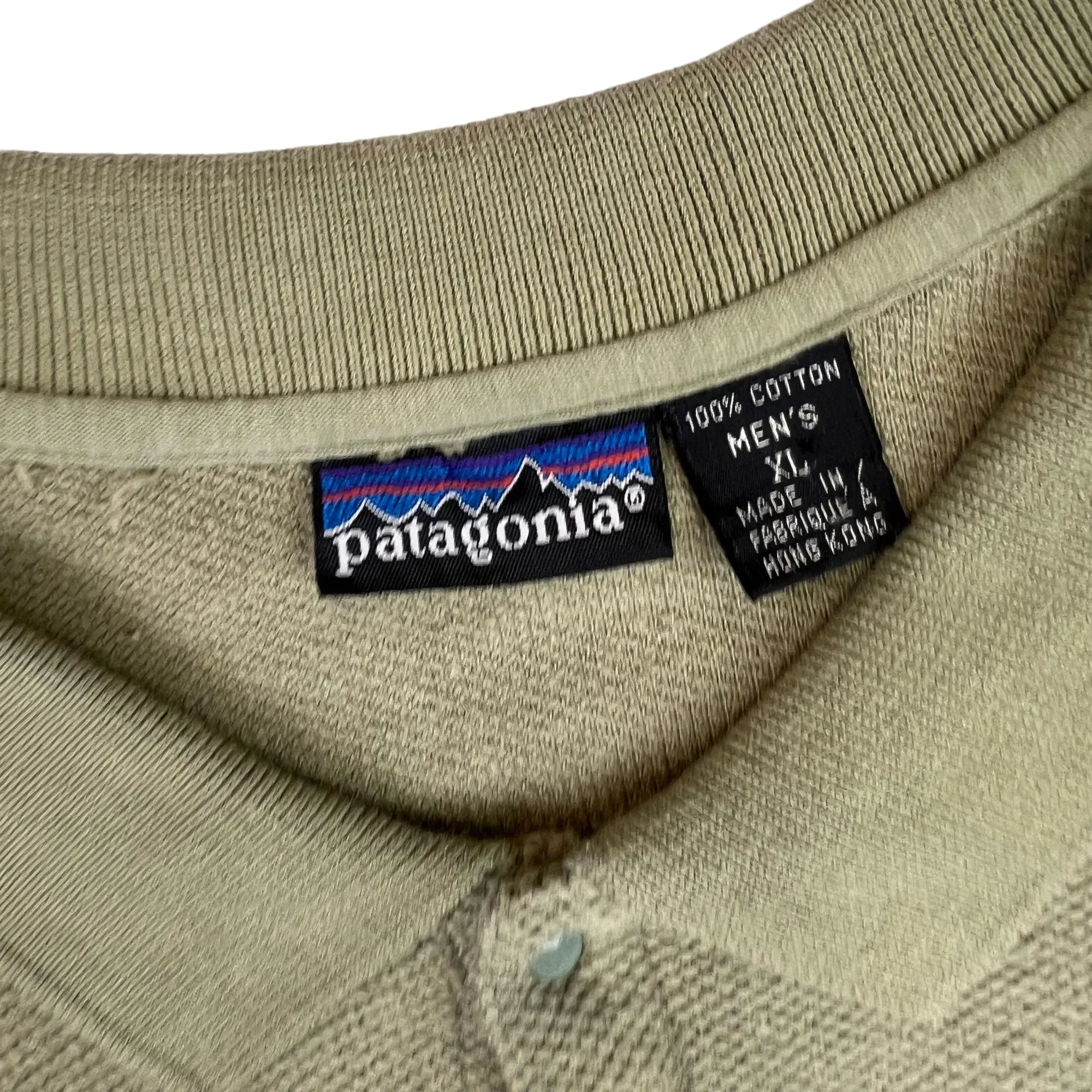 Patagonia Button-Up Sweatshirt Green