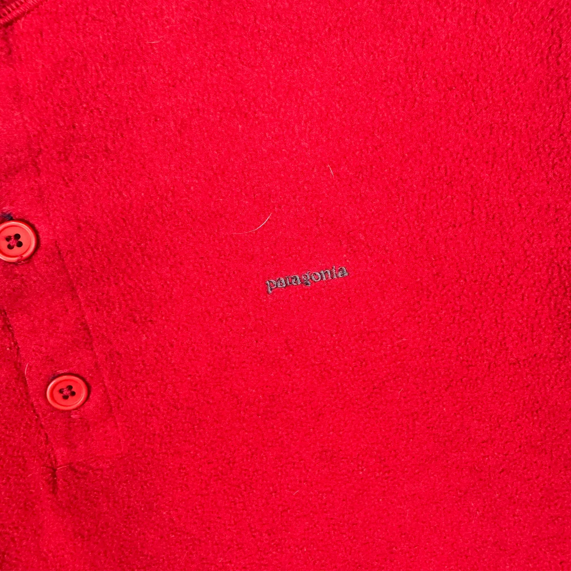 Patagonia Capilene Long Sleeve Henley Pullover Fleece Red