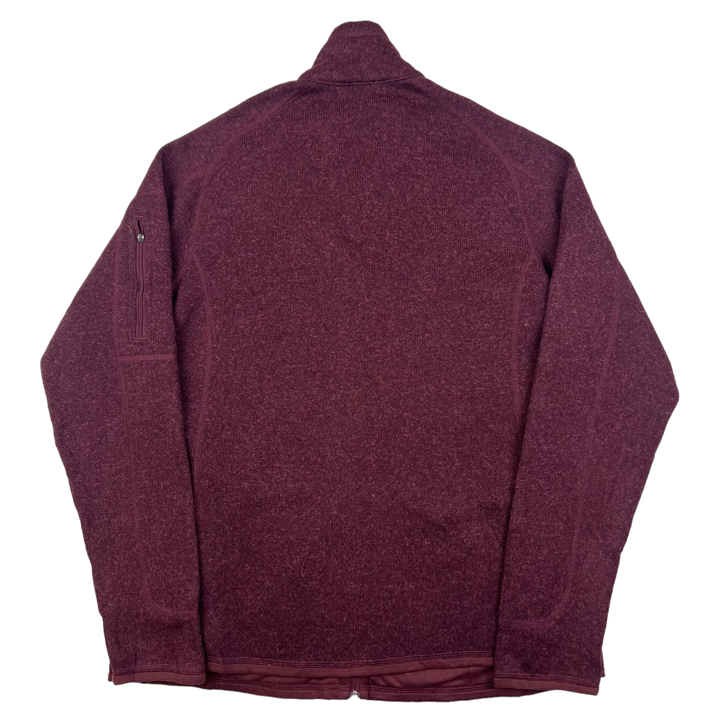 Patagonia Maroon Zip Up Fleece