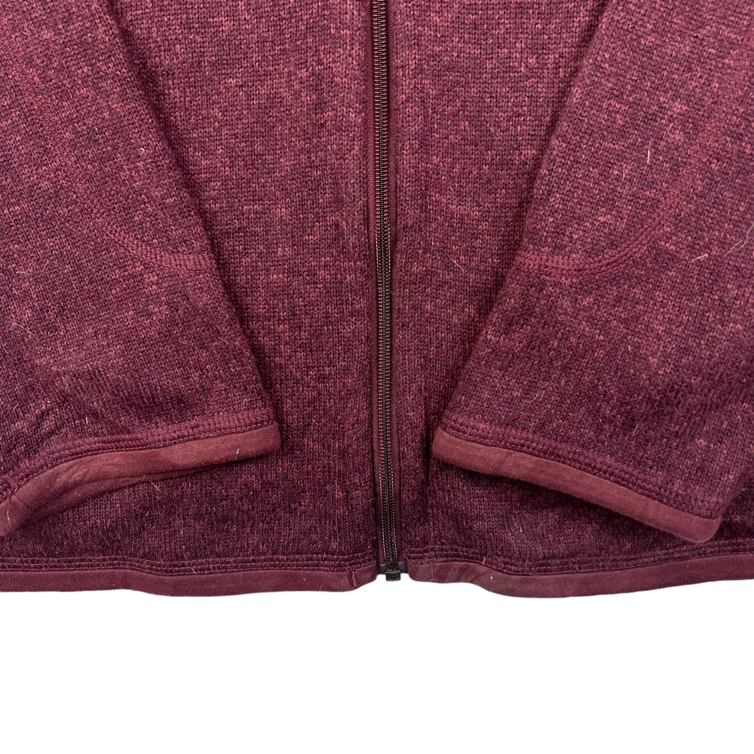 Patagonia Maroon Zip Up Fleece