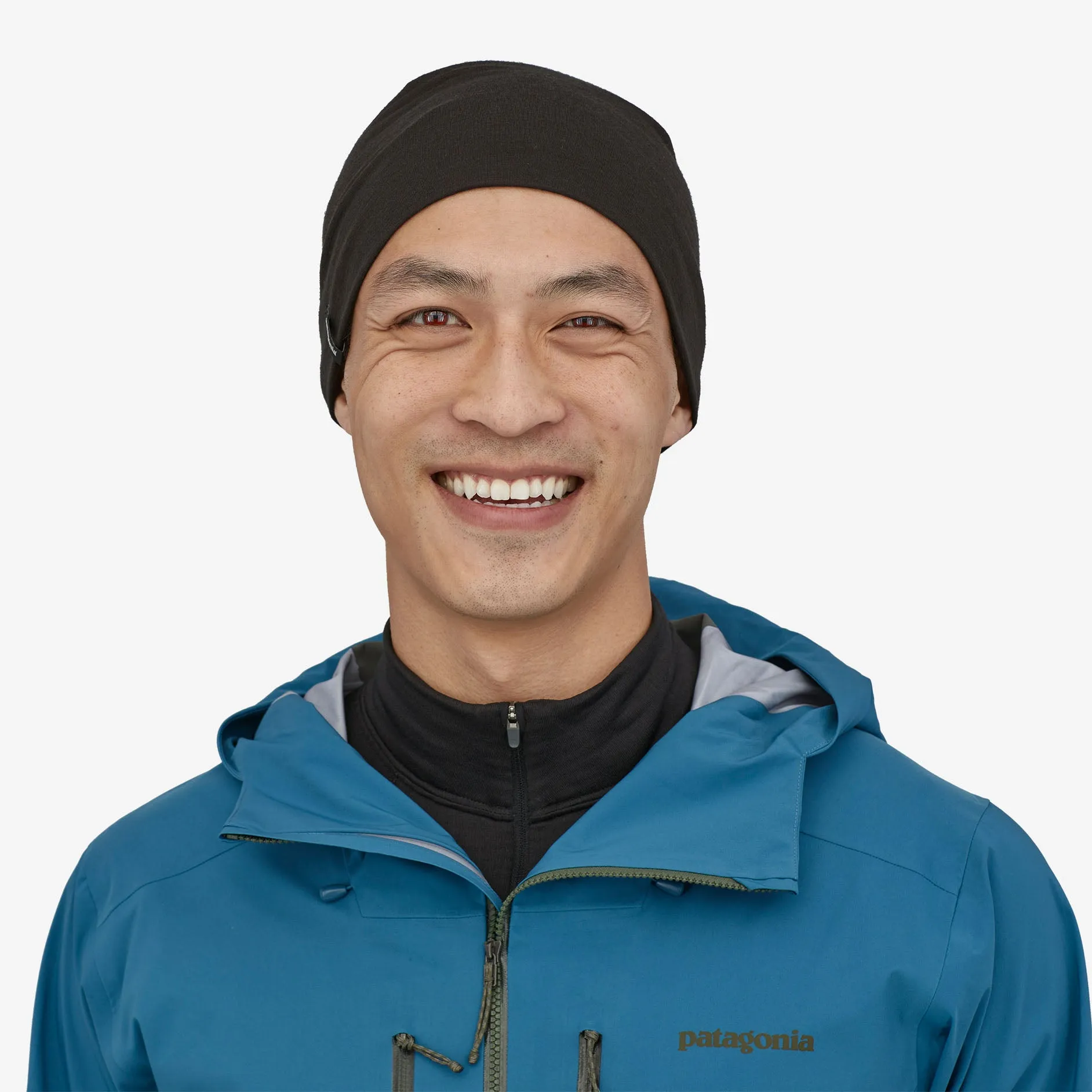 Patagonia Overlook Merino Wool Liner Beanie Black