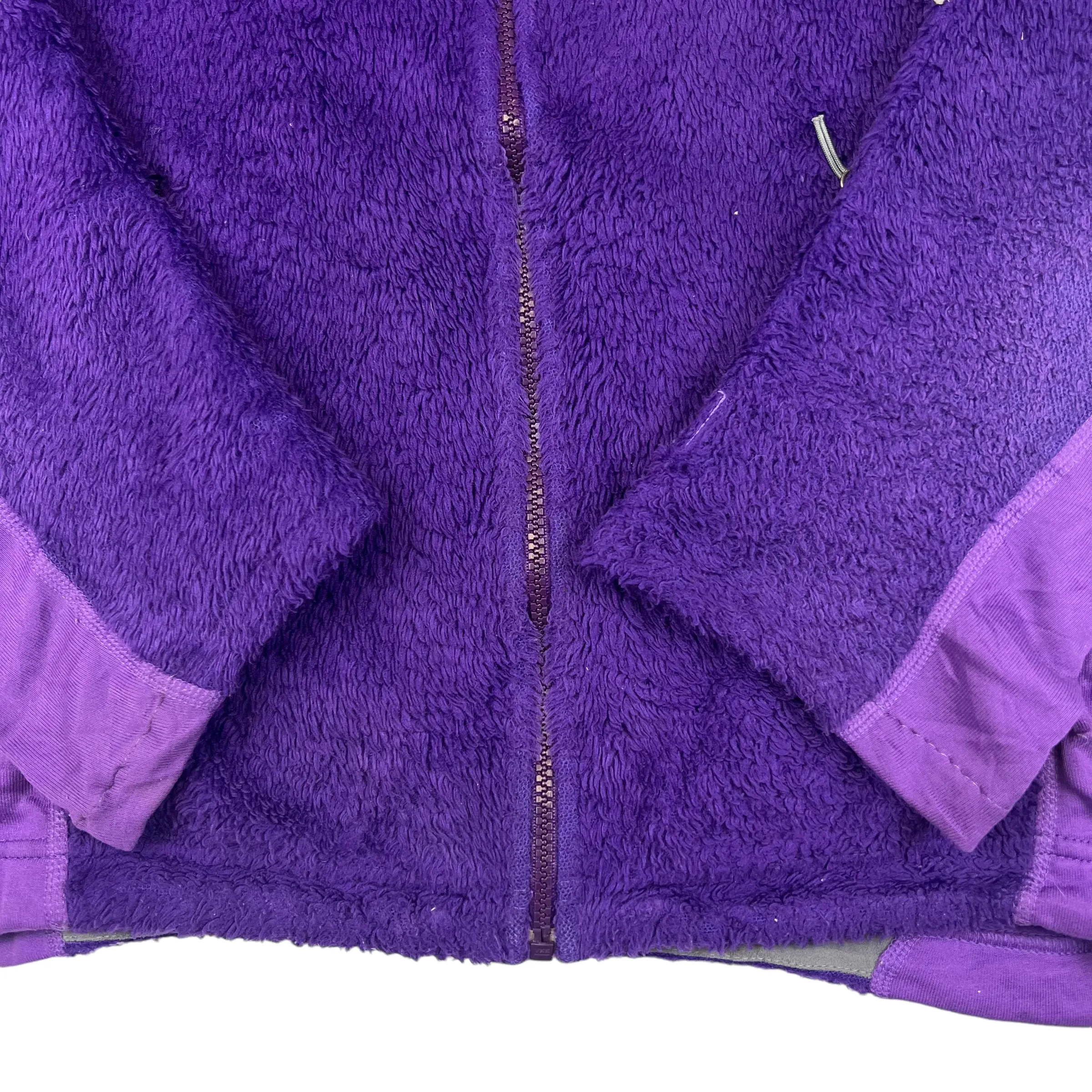 Patagonia Purple Hooded Zip Up Fleece