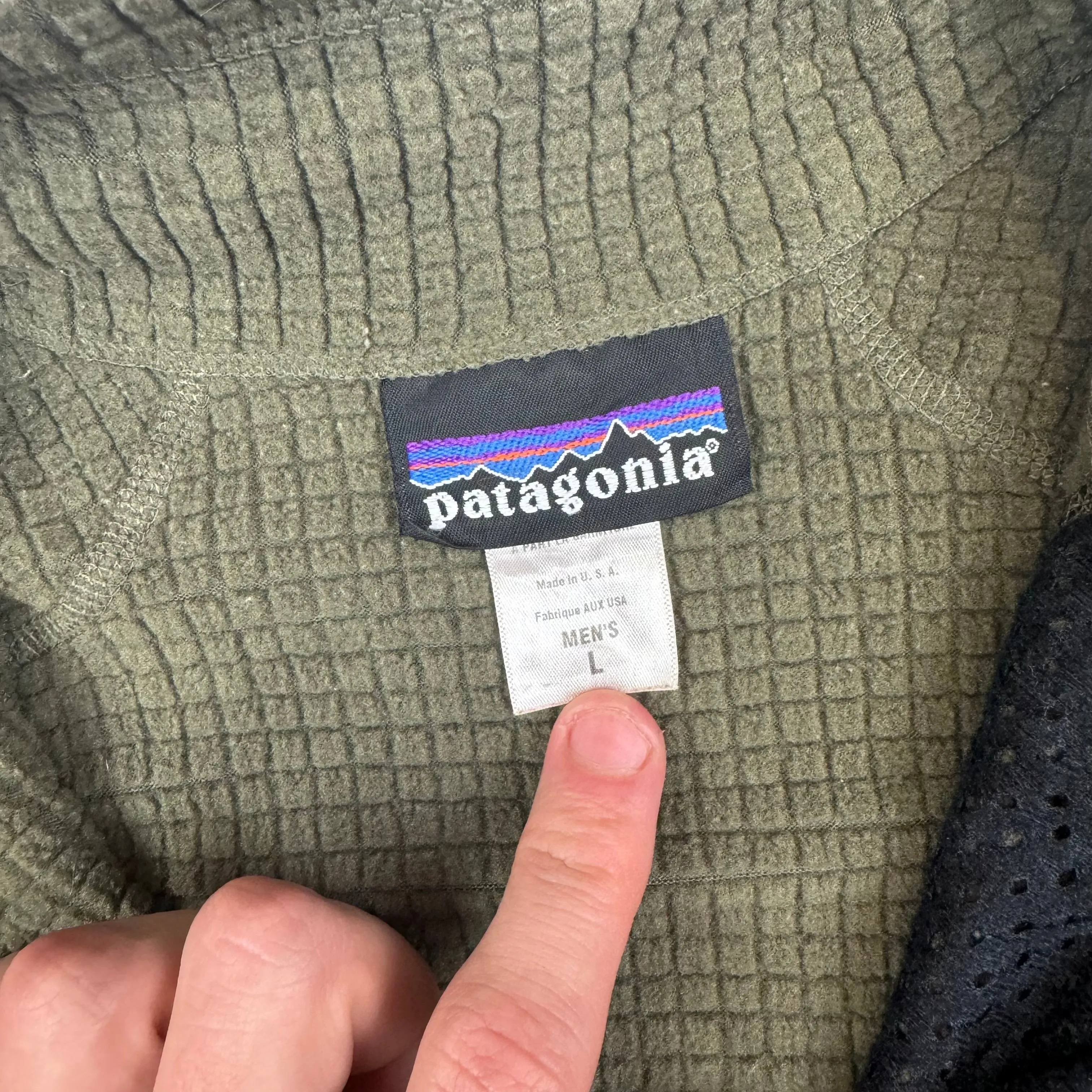 Patagonia R1 Regulator Flash Pullover Outdoor Fleece Green Rare 2006