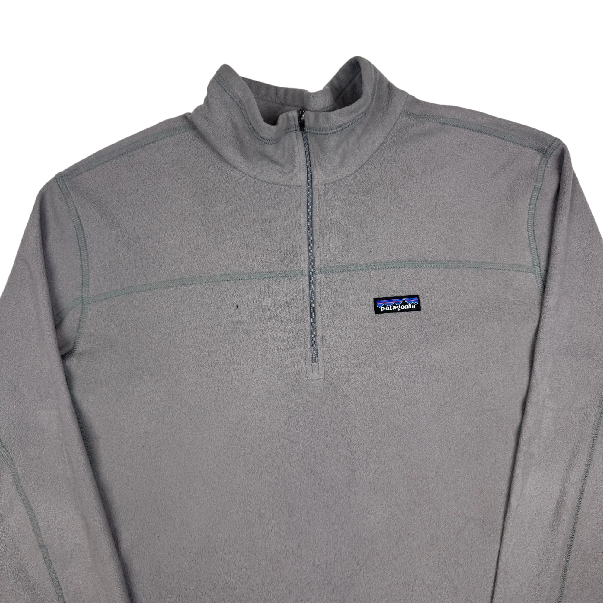 Patagonia Technical Micro D Pullover Quarter-Zip Fleece Grey