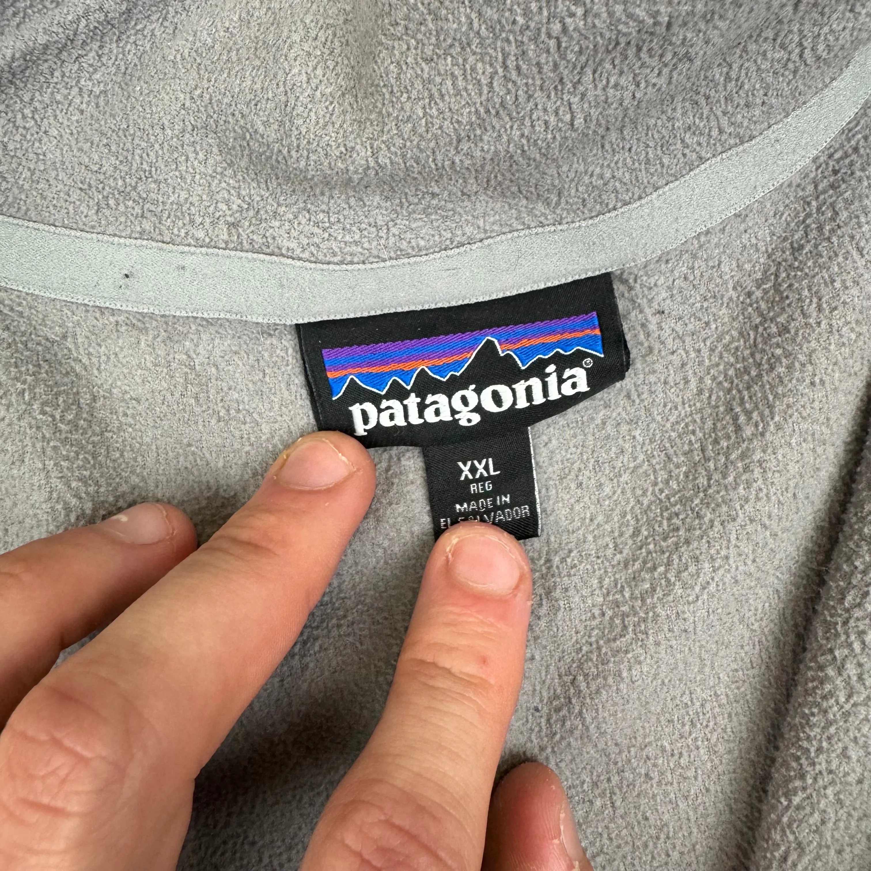 Patagonia Technical Micro D Pullover Quarter-Zip Fleece Grey