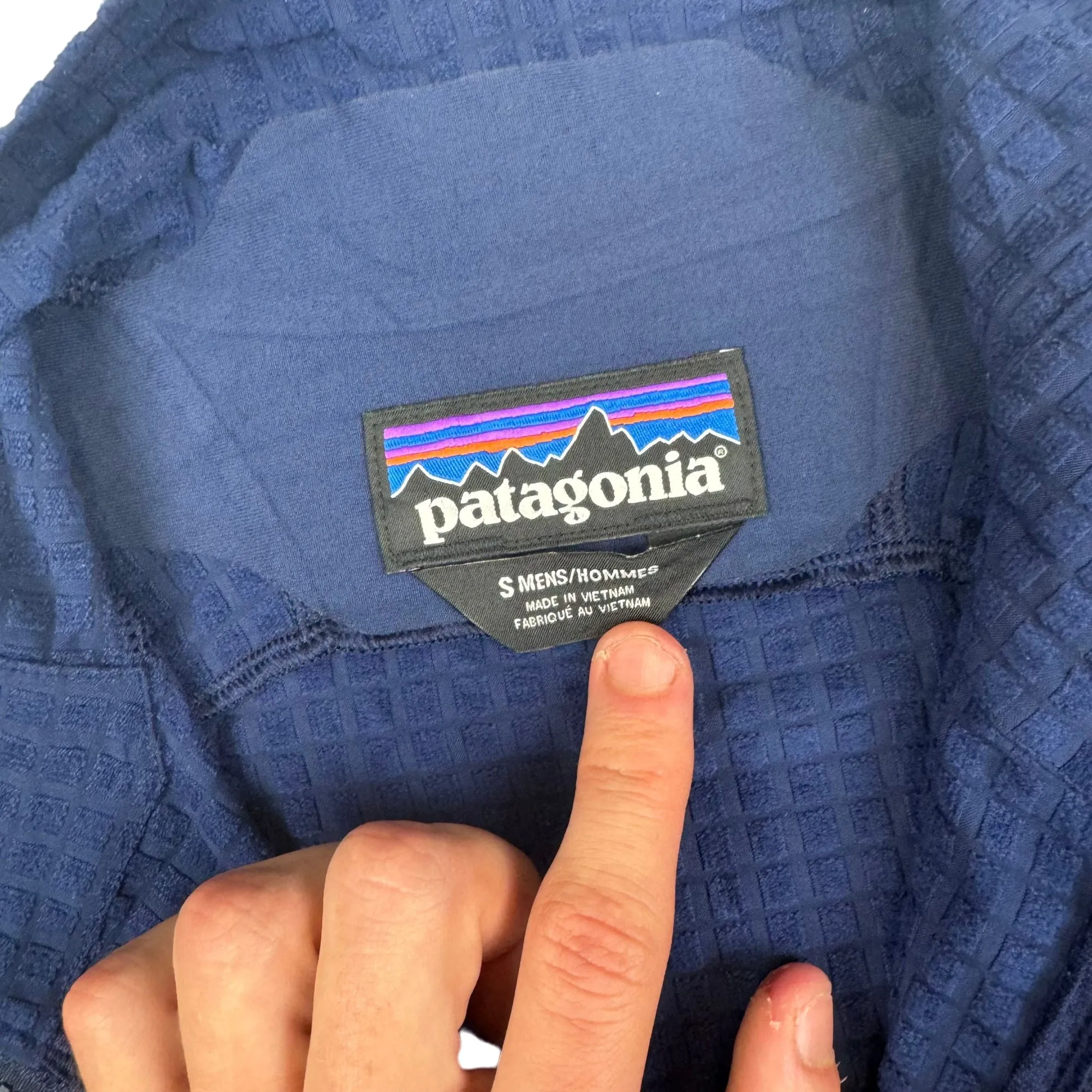 Patagonia Windbreaker Lightweight Full-Zip Jacket Navy