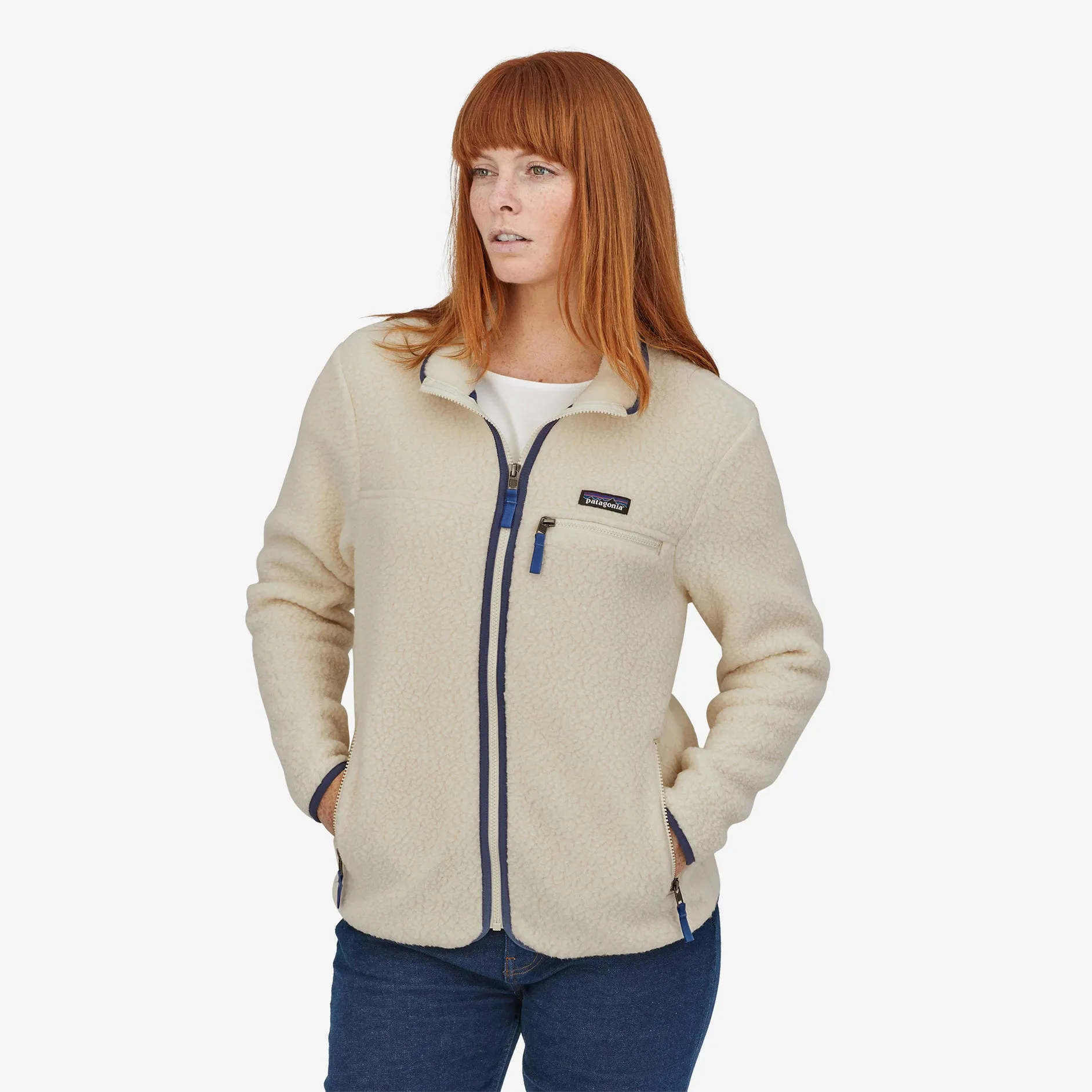 Patagonia Women's Retro Pile Fleece Jacket Natural