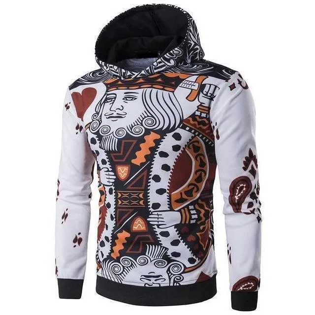 Poker King 3D Print Hoodie