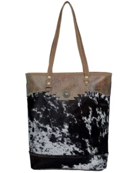 Product Name:  Myra Bag Women's Sooty Specks Canvas & Hair-On Tote