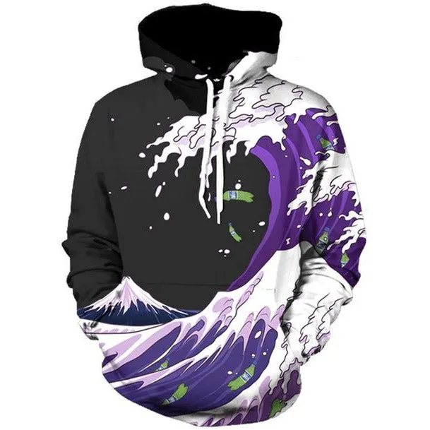 Purple Wave Hoodie