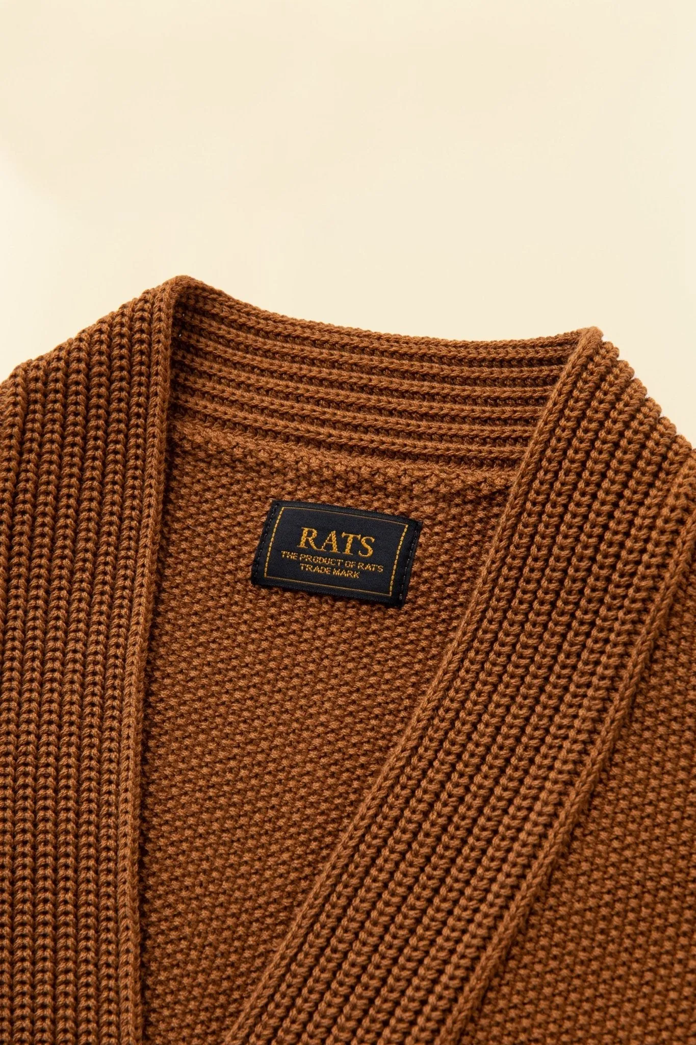 Rats Native Kanoko Cardigan - Brown