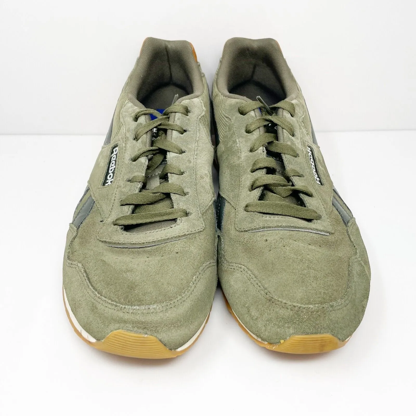 Reebok Mens Classic Harman Run DV6911 Green Casual Shoes Sneakers Size 12