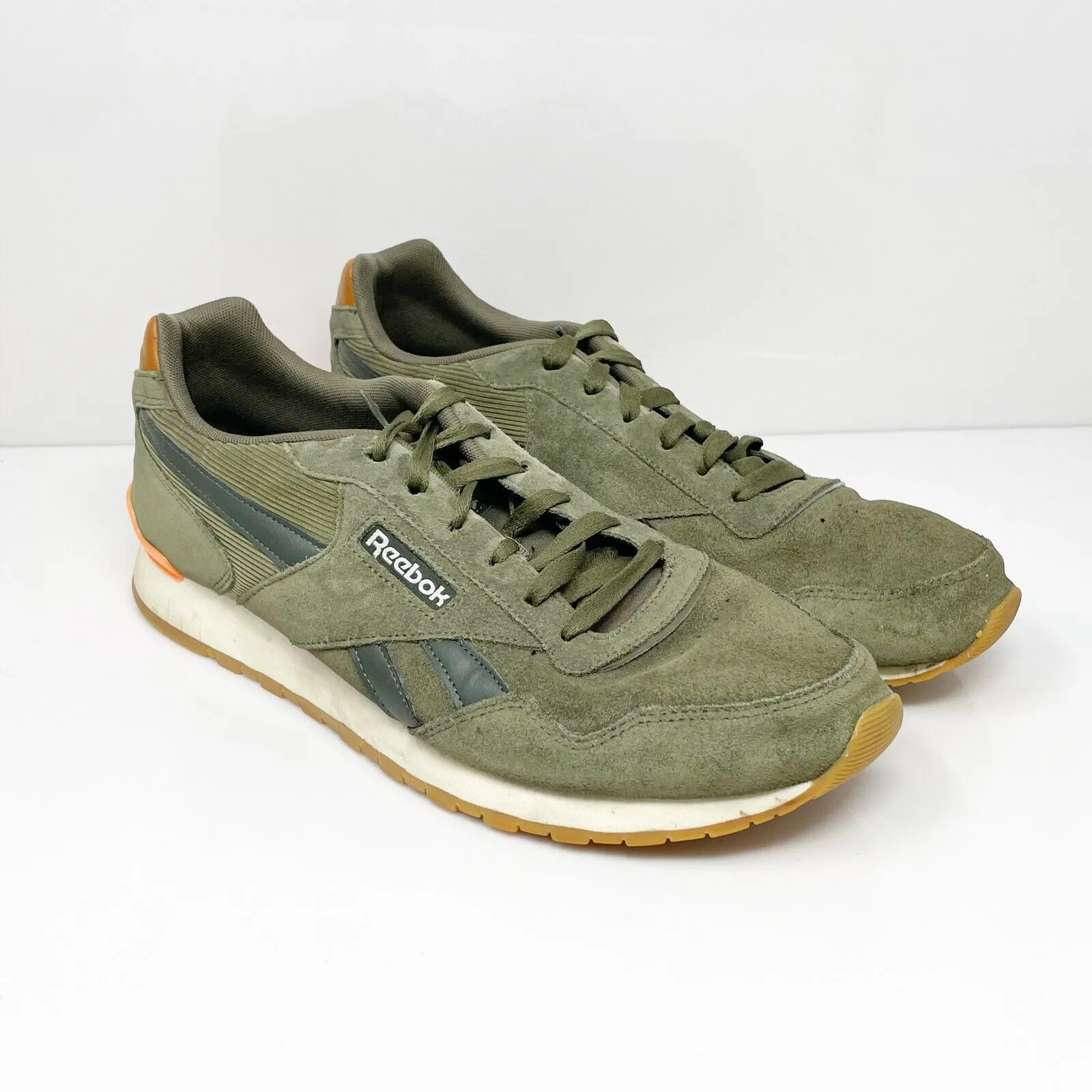 Reebok Mens Classic Harman Run DV6911 Green Casual Shoes Sneakers Size 12