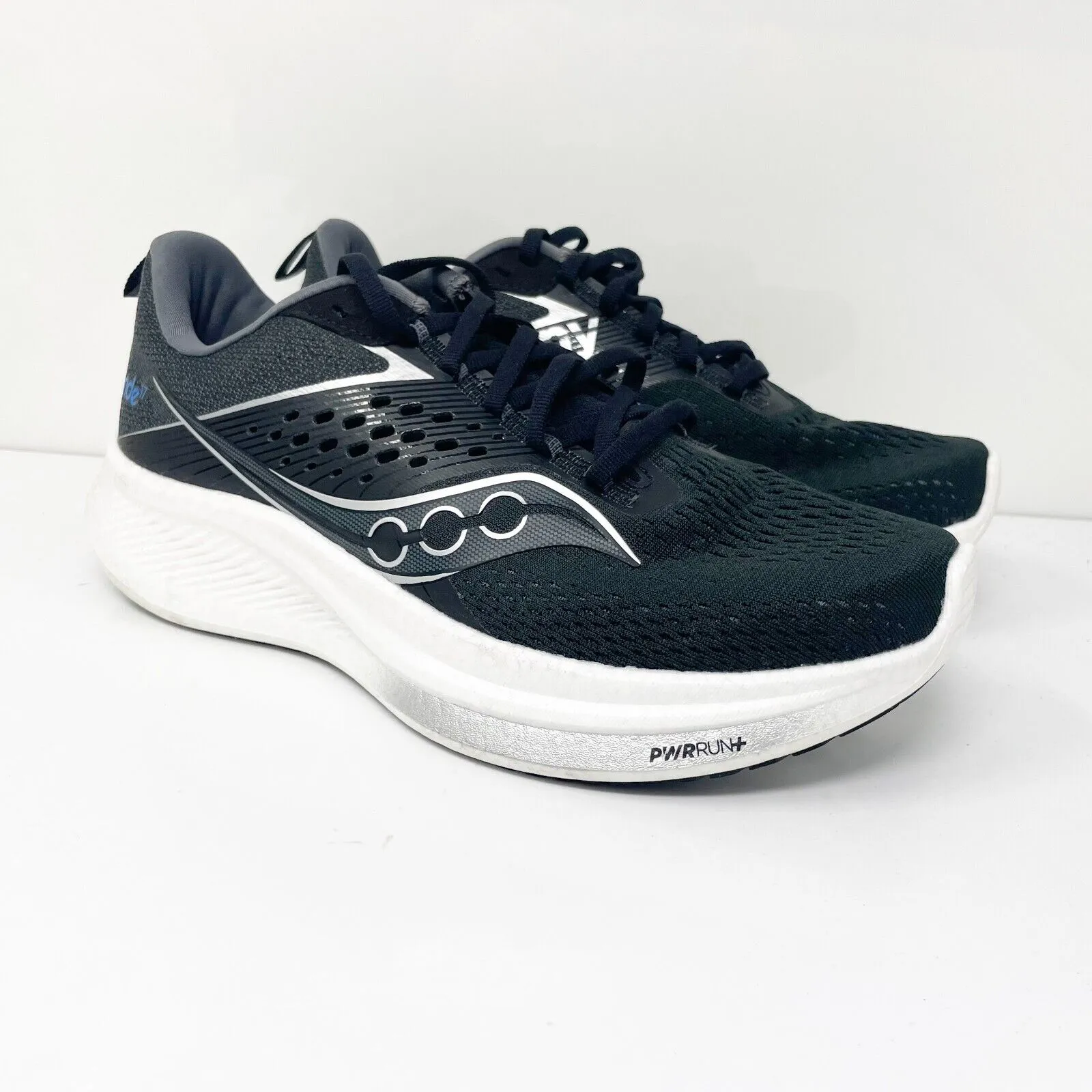 Saucony Womens Ride 17 S10925-100 Black Running Shoes Sneakers Size 9.5 W