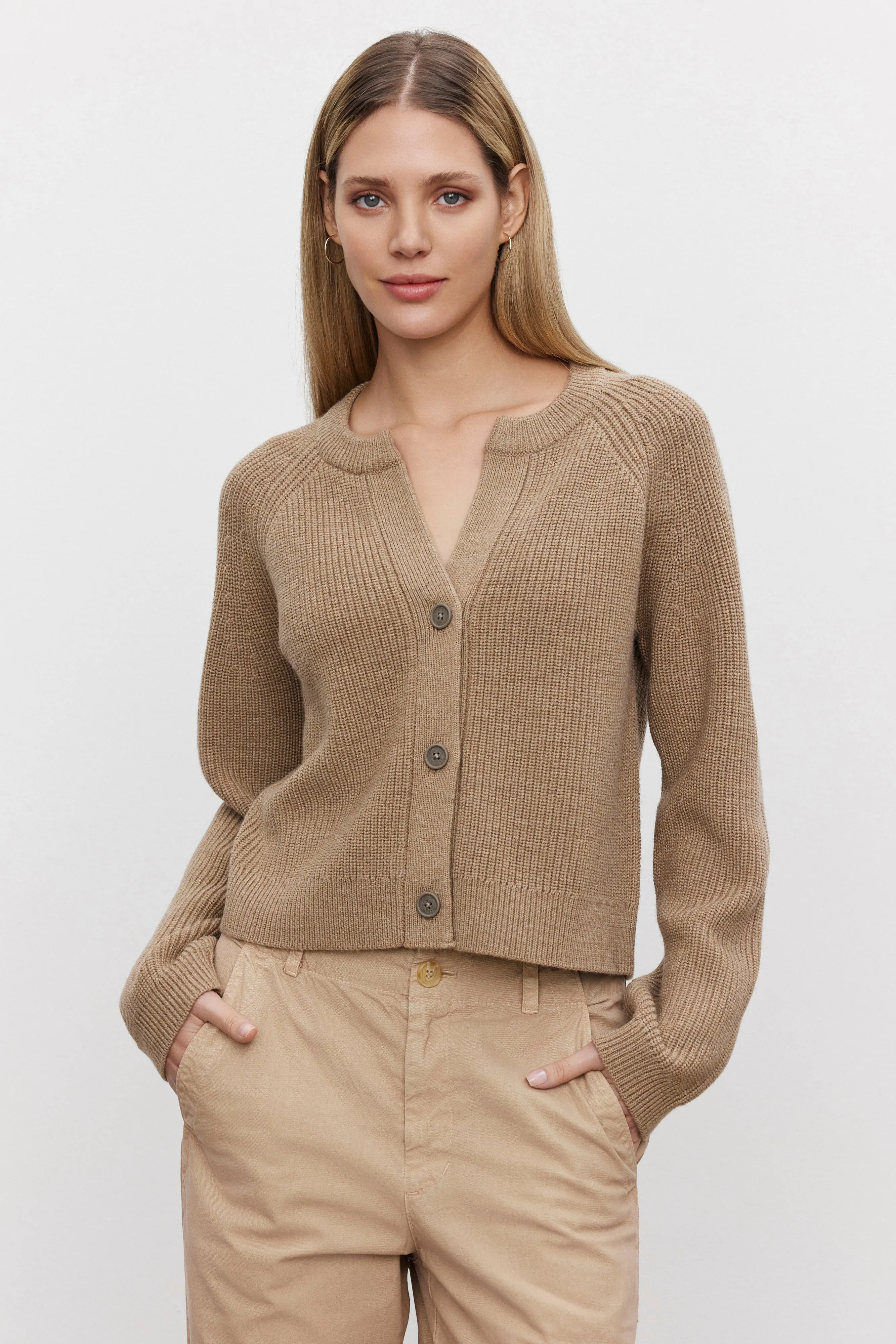 SHAYLA CARDIGAN IN CAMEL