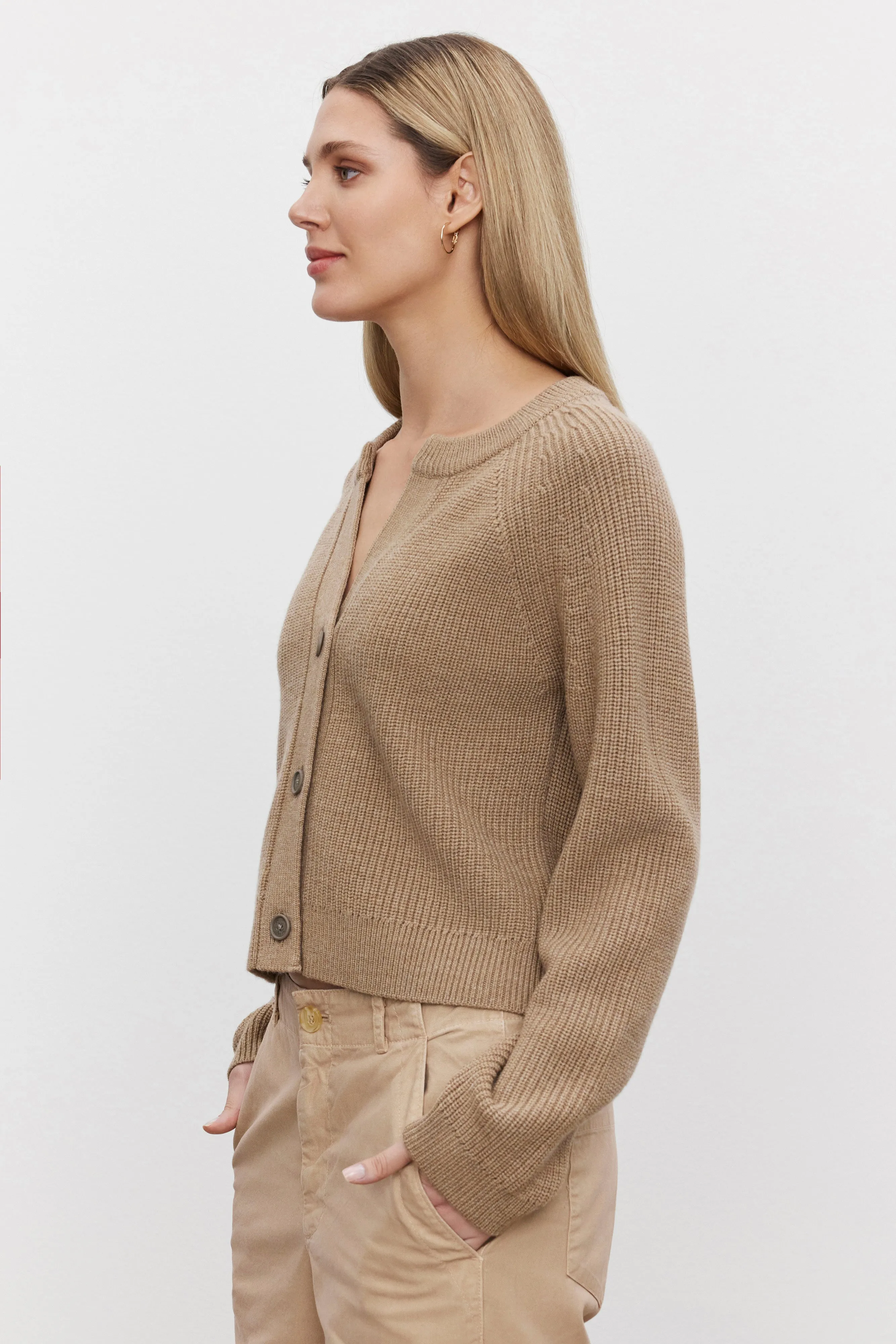 SHAYLA CARDIGAN IN CAMEL