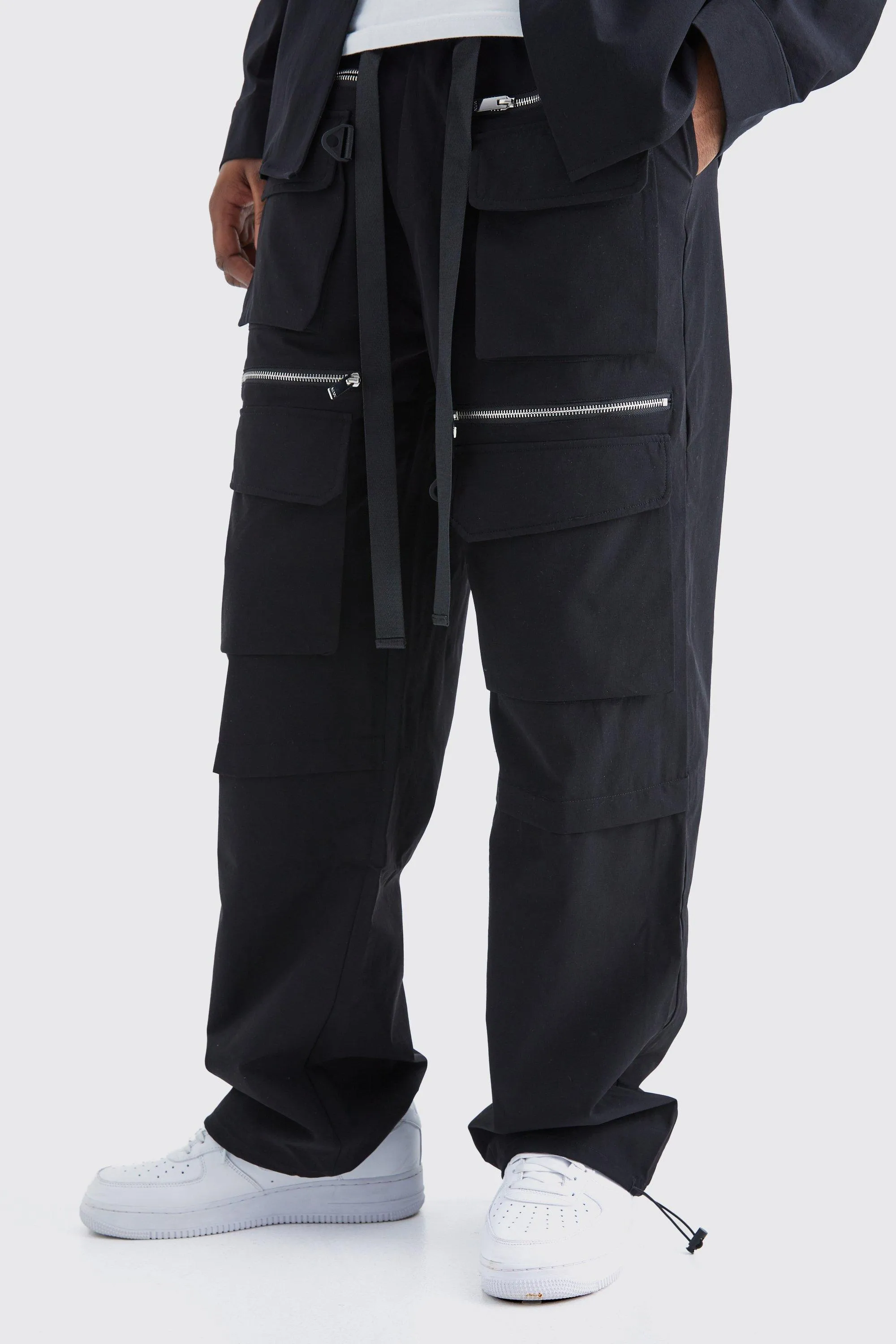 Tall Elasticated Waist Technical 3D Pocket Cargo Pants