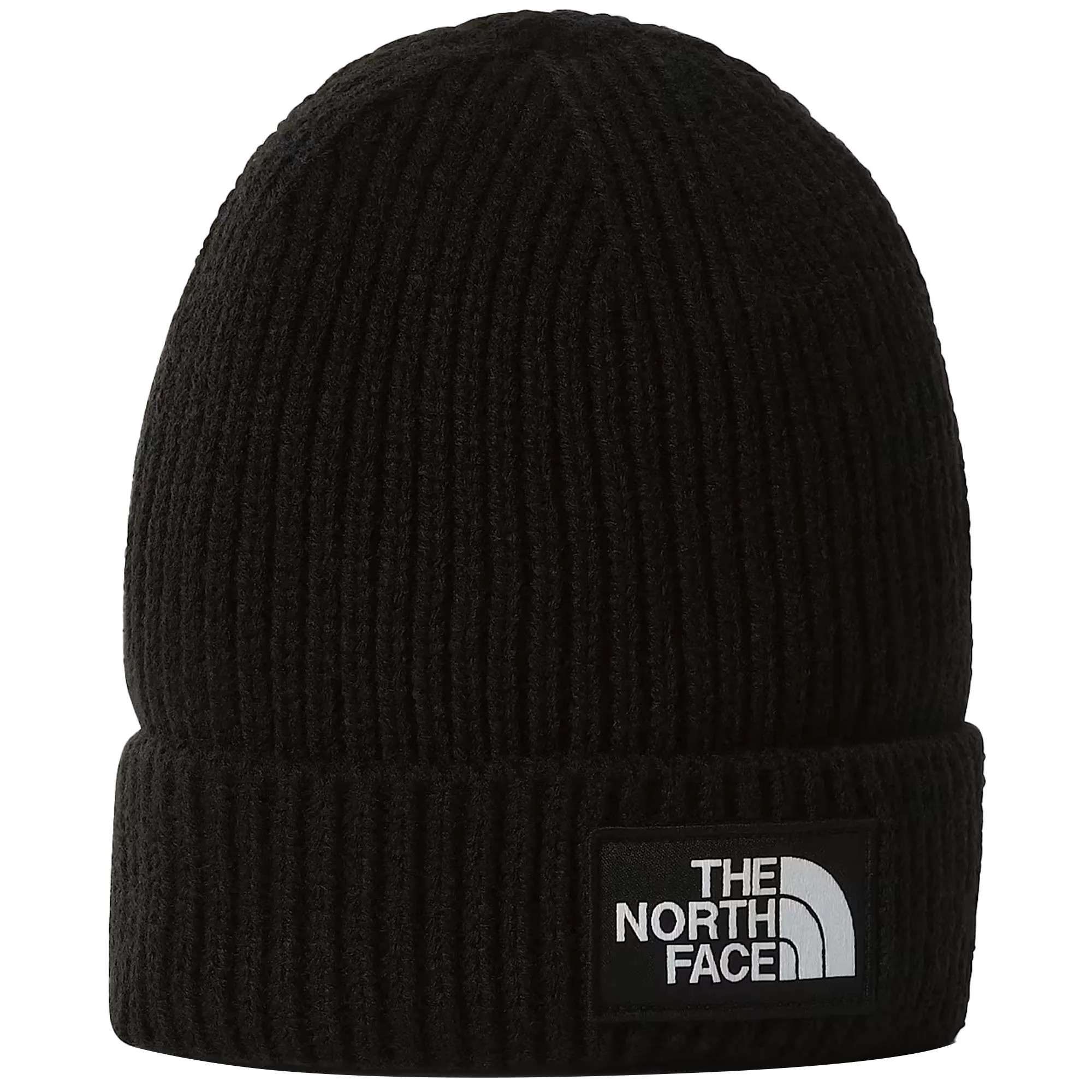 The North Face TNF Logo Box Cuffed Beanie - Black