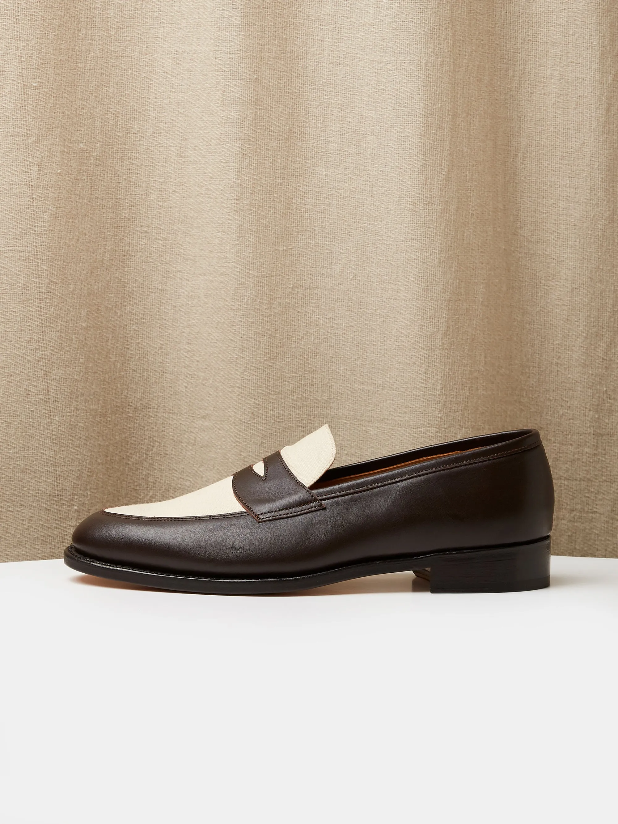 The Spectre Two-Tone Goodyear Welted Penny Loafers